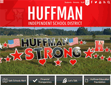 Tablet Screenshot of huffmanisd.net